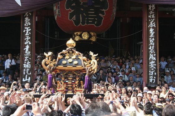 Asakusa Sanja Festival at Sensoji Temple in Asakusa, Taito, Tokyo