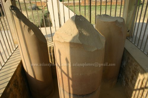 Ashoka Pillar in Pieces
