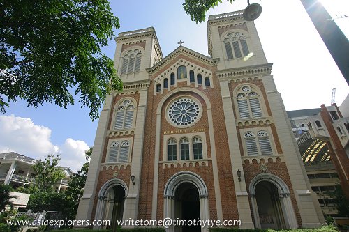 Front fa&ccedil;ade of the Assumption Cathedral, Bangkok