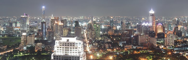 Bangkok skyline at night Bangkok skyline at night