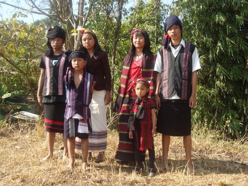 The Biate people in traditional attire The Biate people in traditional attire