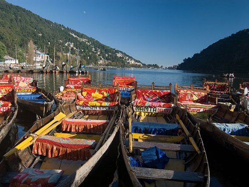Boats of Nainital Lake in Uttarakhand Boats of Nainital Lake in Uttarakhand