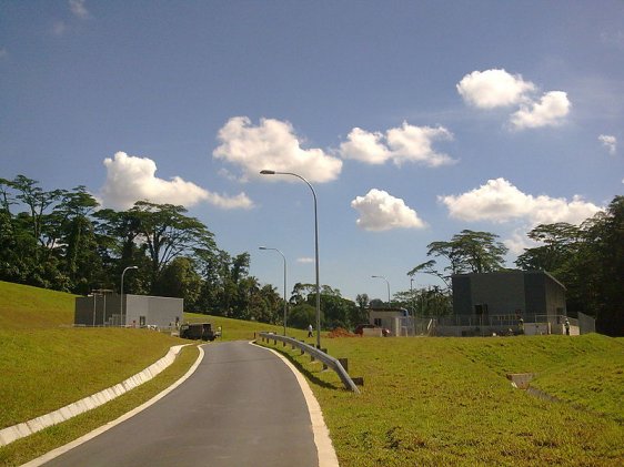 Ventilation shafts located above the Bukit Brown MRT Station