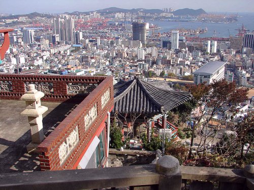 View of Busan from Weolbongsa Temple