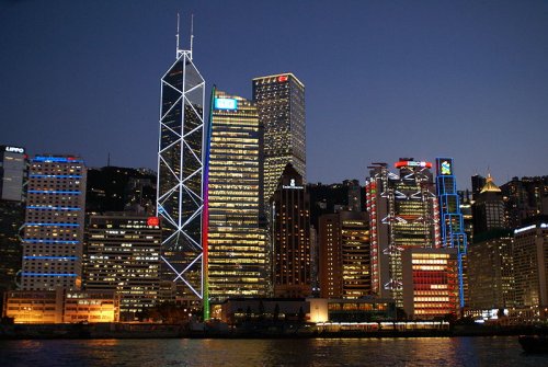 Central, Hong Kong, at night Central, Hong Kong, at night