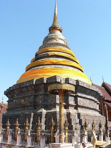 A chedi at Wat Phra That Lampang Luang