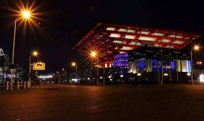 China Pavilion at night