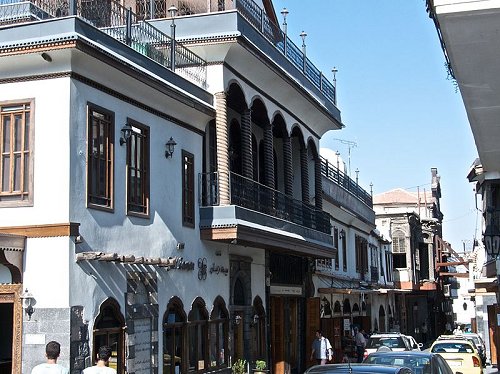 Damascus city scene Damascus city scene