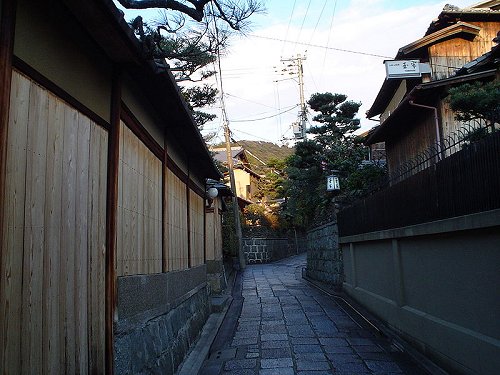 Alley in East Gion District, Kyoto Alley in East Gion District, Kyoto