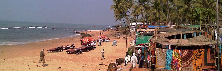 Anjuna Beach in Goa, India
