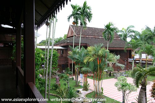 View of the traditional houses in the Handicraft Village