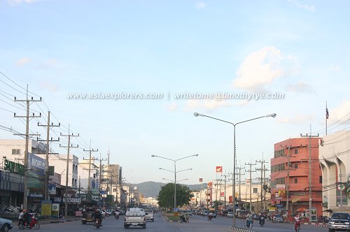 A main road in Hat Yai