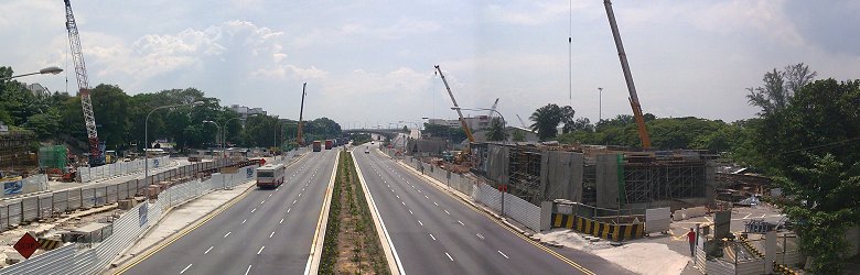 Haw Par Villa MRT Station under construction Haw Par Villa MRT Station under construction