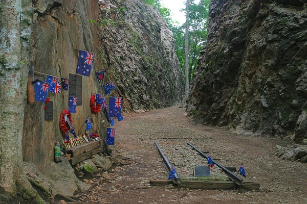 Hellfire Pass, Kanchanaburi, with memorials to those who perished