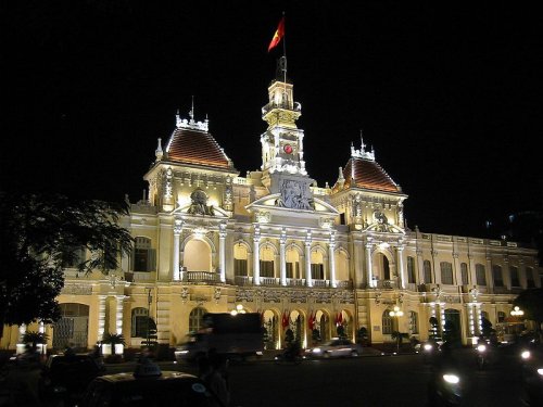 Hôtel de Ville - the former town hall of Ho Chi Minh City Hôtel de Ville - the former town hall of Ho Chi Minh City