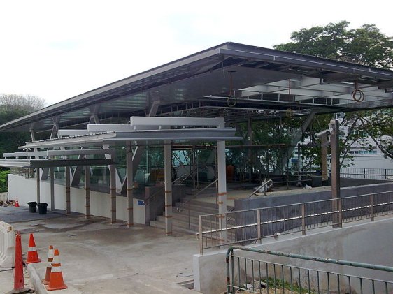Kent Ridge MRT Station during construction
