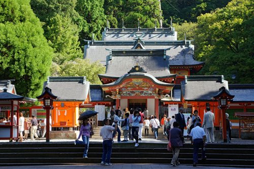 Kirishima-jingu shrine in Kirishima, Kagoshima Prefecture Kirishima-jingu shrine in Kirishima, Kagoshima Prefecture