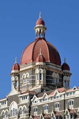The main dome of the Taj Mahal Hotel in Mumbai