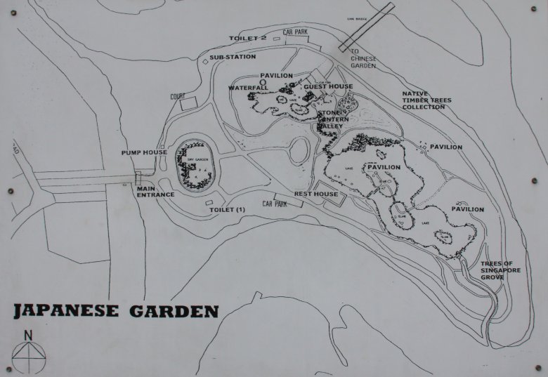 Map of the Japanese Garden, Singapore Map of the Japanese Garden, Singapore