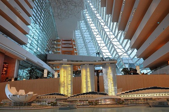 Marina Bay Sands hotel lobby Marina Bay Sands hotel lobby