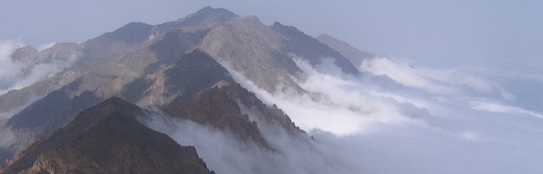 Mountain range near Alam-Kuh, Iran