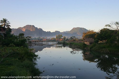 Nam Song River, Vieng Vang, Laos