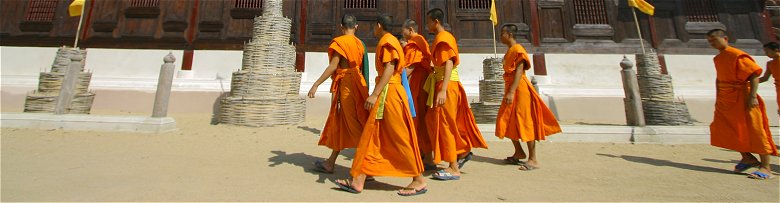 Novice monks in Chiang Mai