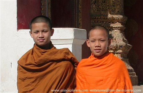 Novice monks, Luang Prabang