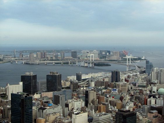 View of Odaiba, Koto, from Tokyo Tower