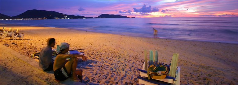 Phuket Budget Travel Guide: Patong Beach at sunset