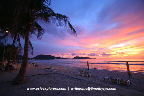 Patong Beach at sunset