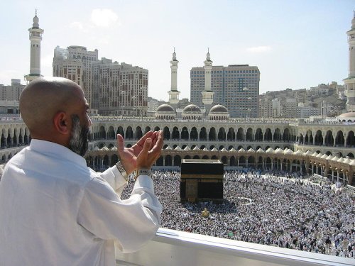 Pilgrim at Masjid Al-Haram, Mecca