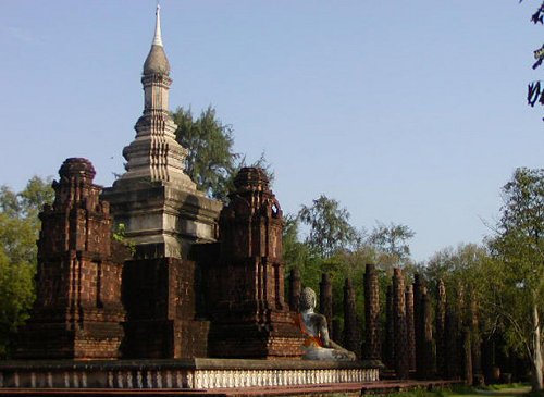 Replica of Wat Mahathat of Ayutthaya at Ancient City, Samut Prakan