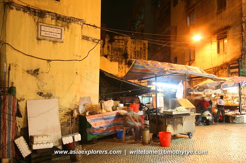 Roadside stalls, Rua de Sao Paulo, Macau