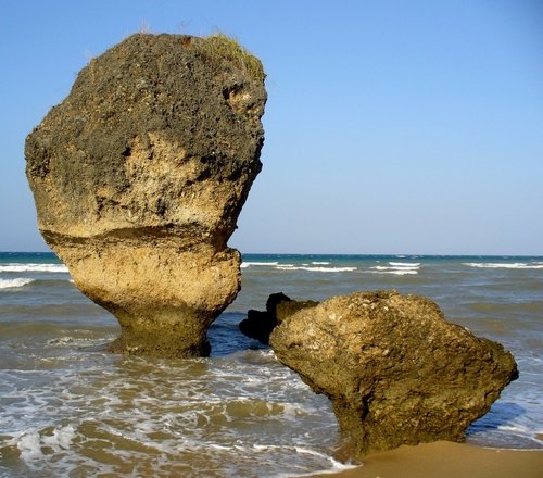 Rock formations at Osolata Beach, East Timor Rock formations at Osolata Beach, East Timor