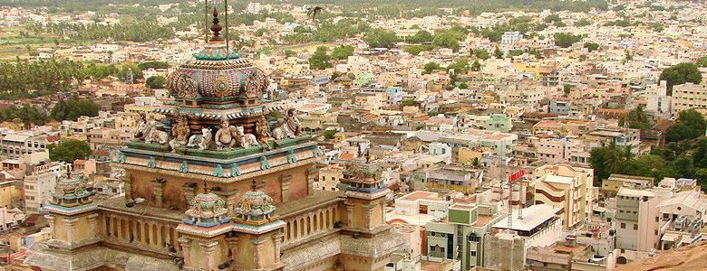 View of Tiruchirappalli from its Rock Fort
