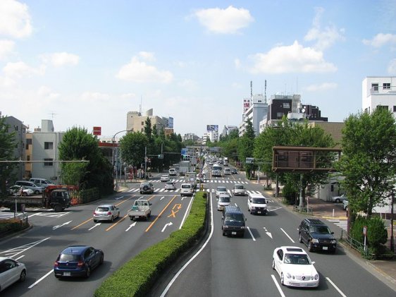 Route 318 in Suginami, Tokyo Route 318 in Suginami, Tokyo