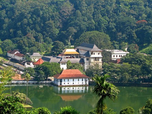 Sacred Tooth Relic Temple and Kandy Lake