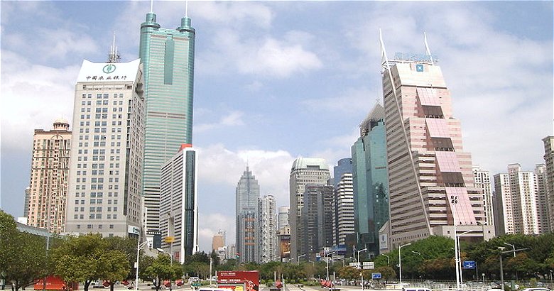 Downtown Shenzhen, China