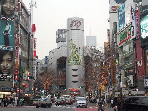 Shibuya 109, trendy mall patronized mostly by young Japanese women Shibuya 109, trendy mall patronized mostly by young Japanese women