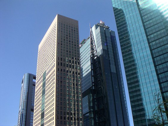 Shiodome skyscrapers, Tokyo Shiodome skyscrapers, Tokyo