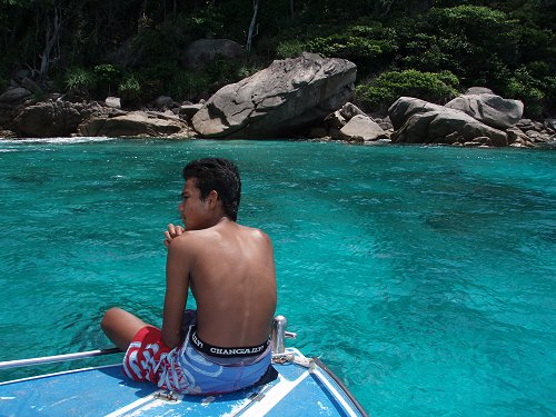 The sea off Similan Islands