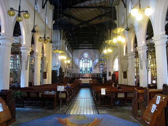 Interior of St John's Cathedral, Hong Kong