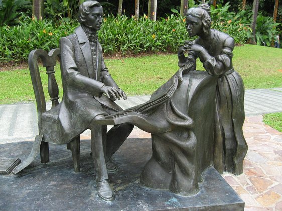 Statue of Chopin, Singapore Botanic Gardens Statue of Chopin, Singapore Botanic Gardens