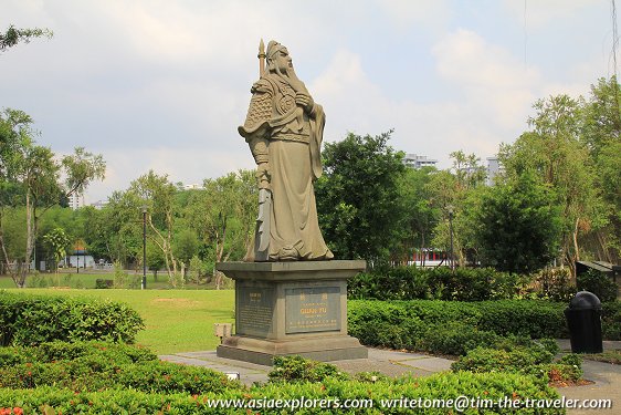 Statue of Guan Yu, Chinese Garden Statue of Guan Yu, Chinese Garden