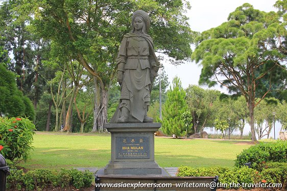 Statue of Hua Mulan, Chinese Garden Statue of Hua Mulan, Chinese Garden