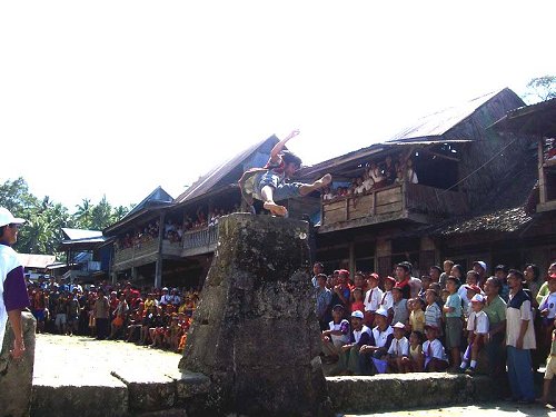 Stone-jumping performance in Nias Stone-jumping performance in Nias