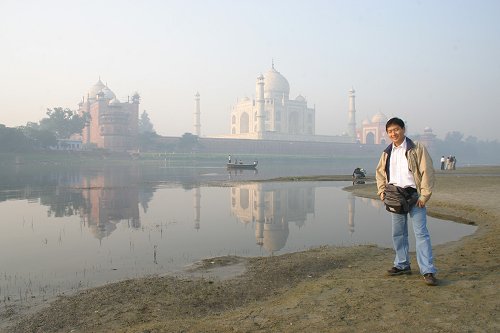 Tim at the Taj Mahal