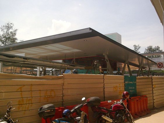 Telok Blangah MRT Station before opening Telok Blangah MRT Station before opening