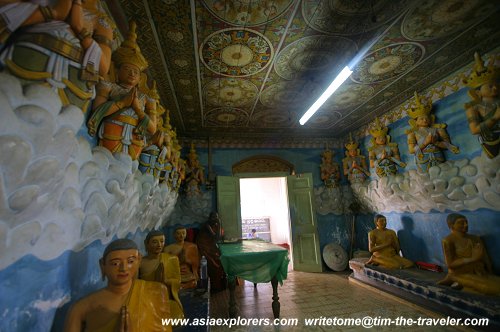 Temple interior at Mihintale